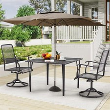 3 Pieces Outdoor Patio Dining Furniture Set 2-Chairs 1-Table Backyard Garden Garden Furniture Set price