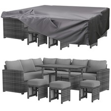 7 Pieces Outdoor Rattan Sectional Sofa Patio Furniture Set w/ Protection Cover Garden Furniture Set price