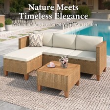 Outdoor Furniture Wicker Furniture Patio Conversation Set Outdoor Rattan Sofa Garden Furniture Set price