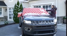 EMPOWER Set of 2 XL Windshield Covers w/ Side Mirror Covers Red Polka Dot Car Cover price