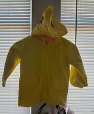 Yellow Duck Hooded Full Zip Rain Coat w/ Pockets Unisex Baby Toddler 90 Baby Raincoat price
