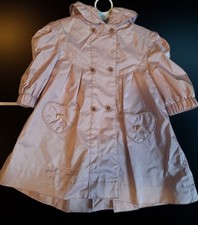 Rothschild Pink Hooded Rain Coat, Button Closure, Girls 12M, Polyester Baby Raincoat price