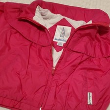 Vintage 90sLondon Fog Girls 4T Pink Hooded Full Zip Nylon Rain Coat Jacket Baby Raincoat price