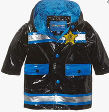 Baby Boy Wippette Policeman Fun Rain Jacket Size 12M Baby Raincoat price
