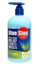 Blue Stop Max Gel - Muscle/Joint Relief, Menthol & Emu Oil, 16oz Pump Oil Pump price