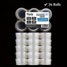 36 Rolls Carton Sealing Clear Packing Tape Box Shipping - 2 mil 2" x 55 Yards Tape price