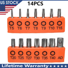 14 Piece Security Torx Bit Set Tri-Wing Hex Star Screwdriver Tamper-Proof Tool Screwdriver price