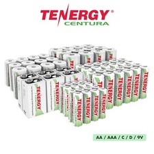 Tenergy Centura Low Self Discharge AA AAA C D 9V NiMH Rechargeable Batteries Lot Standard & Rechargeable Batteries price