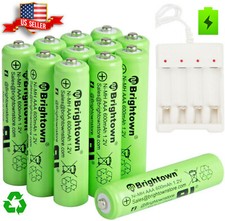 3/12/21 Pcs AAA Rechargeable Batteries Ni-Mh 1000mAh Battery With AAA/AA Charger Standard & Rechargeable Batteries price