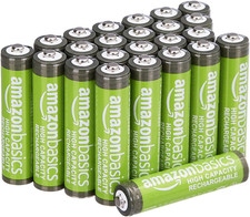 Amazon Basics 24-Pack Rechargeable AAA Nimh High-Capacity Batteries, 850 Mah, 1. Standard & Rechargeable Batteries price