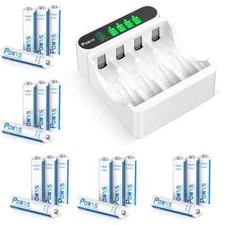 1.2V NiMH Rechargeable AAA Batteries 800mAh / 4 Slots Battery Charger Lot Standard & Rechargeable Batteries price