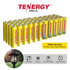 Tenergy Solla NiMH AA 1000mAh 1300mAh Rechargeable Batteries Solar Garden Lights Standard & Rechargeable Batteries price