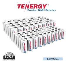 Tenergy Premium C and D High Capacity NiMH Rechargeable Batteries 1.2V Lot Standard & Rechargeable Batteries price