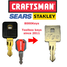 Craftsman Toolbox Replacement Key Llave CUT TO ORDER 8001-8223 8000 8100 8200 Key price