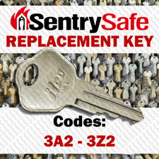 Sentry Safe Replacement Key Cut To Your Code 3A2 - 3Z2 Key price