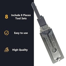 2-in-1 Stainless Steel Key Decoder SS001 PRO Lock Decoder Repair Tools-Free Ship Key price