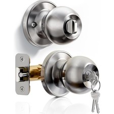 Keyed Entry Door Knob, Bedroom Door Lock with Keys, Heavy-Duty Rust-Proof Doorknob Lock price