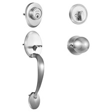 Front Door Handle and Deadbolt Set Satin Nickel Front Door Lock Set Knob Doorknob Lock price