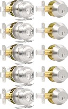 Front Door Lock Set with Deadbolt and Knob in Brushed Nickel Doorknob Lock price
