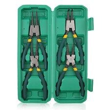 7" Internal/External Snap Ring Pliers 4Pcs/Set Heavy Duty Circlip Pliers Kit USA Pliers price