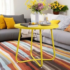 Patio Outdoor Side Tables Small Round Metal End Table Portable Garden Indoor Garden Table price
