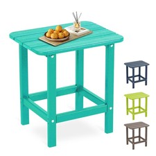 Aoodor Adirondack Side Table HDPE End Table Rectangular Outdoor for Patio Garden Garden Table price
