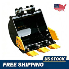 1-2 Ton Mini Excavator 300mm Narrow Bucket For Attachment w/ Teeth 25mm Pins New Trenching Machine price