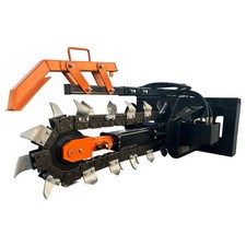 AGT-ECSSCT72 48" Hydraulic Trencher Skid Steer Attachment 36"-60" Depth Quick Trenching Machine price