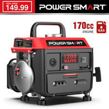 PowerSmart 1200W Gas Generator, 79cc Engine, 5-Hour Runtime, 120V Output, New Generators price