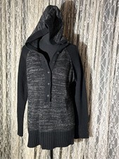 Columbia Black Heather Hooded Button-Front Women's Sweater Women's Cardigan price