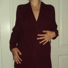 Croft & Barrow Women's Burgundy and Red Cardigan Women's Cardigan price
