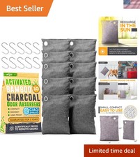 Activated Charcoal Odor Absorber for Strong Odors in Car, Closet, Shoe, Basem... Car Odor Remover price