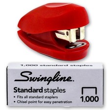 Swingline TOT Mini Stapler 48212 with Staples, Rio Red Stapler price