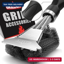 GRILLART Grill Brush and Scraper, Extra Strong BBQ Cleaner Accessories, Safe Wir Grill & Barbecue Accessories price