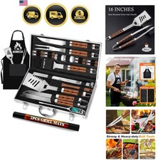 26pcs Stainless Steel Grill Tool Set, Heavy Duty BBQ Grilling Accessories Gif... Grill & Barbecue Accessories price