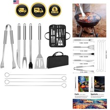 BBQ Utensil Set Stainless Steel Professional Barbecue Accessories Grill Tool ... Grill & Barbecue Accessories price