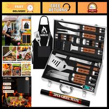 26pcs BBQ Grill Accessories Set, Heavy Duty Tools & Apron, Perfect Grilling Gift Grill & Barbecue Accessories price