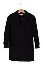 Isaac Mizrahi Boys Kids Wool Coat Classic Dark Navy 3 Buttons Pocketed Size 12 Boys' Overcoat price