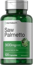 Saw Palmetto Extract 3600mg | 120 Capsules | Prostate Supplement | by Horbaach Saw price