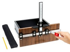 The Woodworks Corp Cabinet Hardware Jig Tool - Precise Drilling Cabinet... Tool Bag & Cabinet price