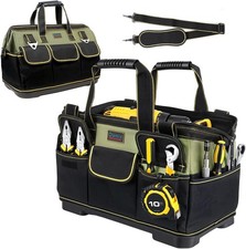 20 Inch Ounic Heavy Duty Waterproof Base Tool Tote Bag for Electricians Plumbers Tool Bag & Cabinet price