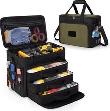 2-Layer Black Green Tool Bag Removable Clear Cases Molle Webbing Tool Bag & Cabinet price