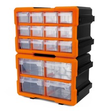 16 Drawers Tool Storage Cabinet Parts Organiser Bin Divider Transparent Workshop Tool Bag & Cabinet price