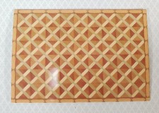 Dollhouse HALF SCALE Faux Parquet Wood Floor Flooring 1:24 Miniature World Model Parquet price