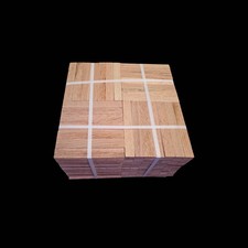 Unfinished Red Oak Parquet - 7 Fingers - 12" x 12" x 5/16" - 2 Full Boxes - 40 S Parquet price