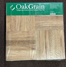 Oakgrain 12x12 Parquet Hardwood Tile Flooring 6-Finger (10 Tiles/Package) NEW! Parquet price