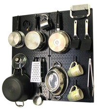 Kitchen Pegboard Organizer Pots and Pans Storage Rack Organization Kit with B... Pots and Accessories price