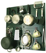 Kitchen Pegboard Organizer Pots and Pans Storage Rack Organization Kit with G... Pots and Accessories price