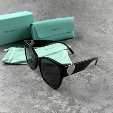 New In Box - Tiffany Black Square Sunglasses Elegant Women's Shades Women's Sunglasses price