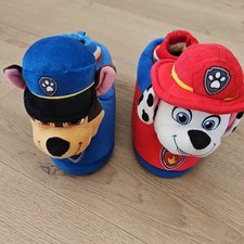 Paw Patrol Marshall & Chase Toddler Boy Size 11-12 Slip-on Slippers Boys' Slippers price